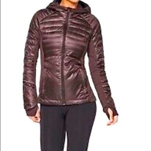 NWT Lululemon Down for a Run Jacket II - Size 2 - Black Cherry